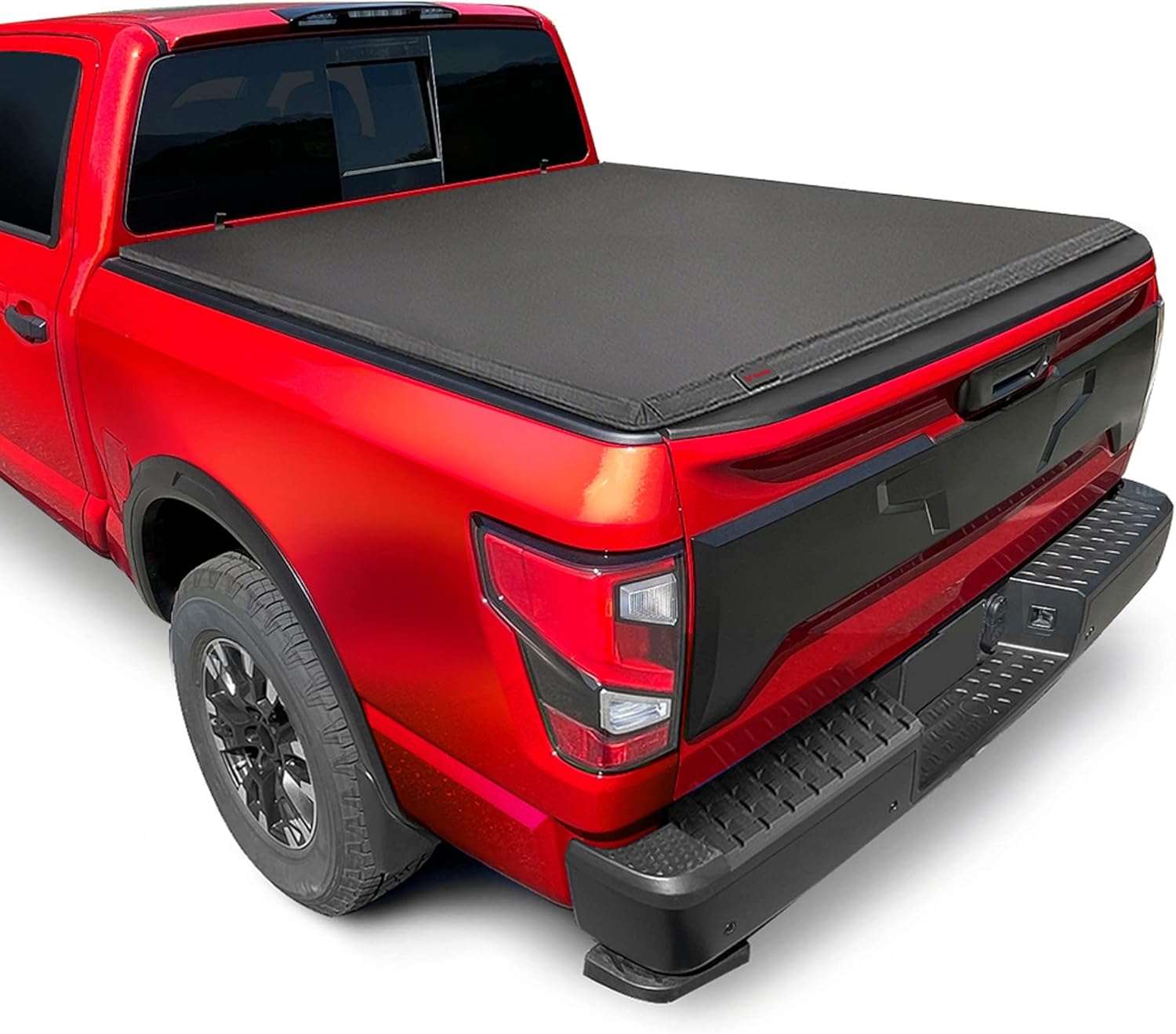 MaxMate Soft Trifold Truck Bed Tonneau Cover Compatible with 20172024 Nissan Titan