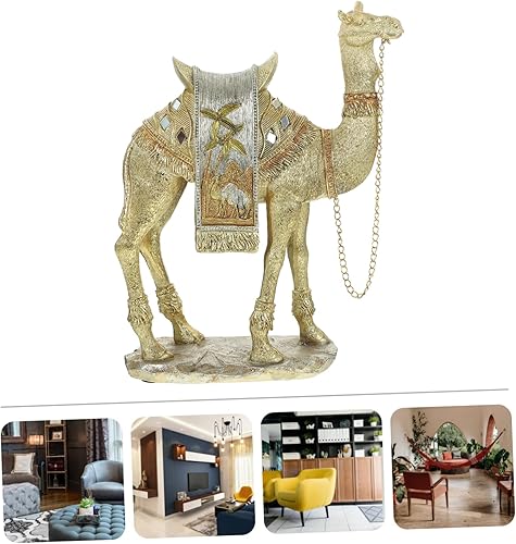 Miniatura 8 de HOMSFOU Adornos de camello, escultura de cumpleaños para niña, decoración de baño, manualidades, decoración del hogar, estatuas, decoración de mesa,