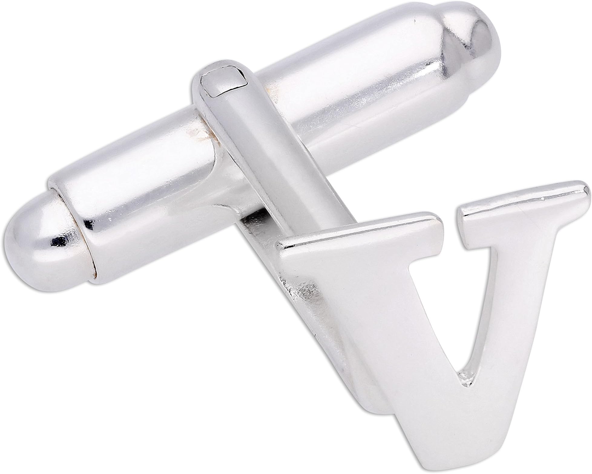 jewelleryboxSingle Sterling Silver Letter Swivel Back Cufflink A - Z Mix & Match Choose 2 Different Letters for Initials