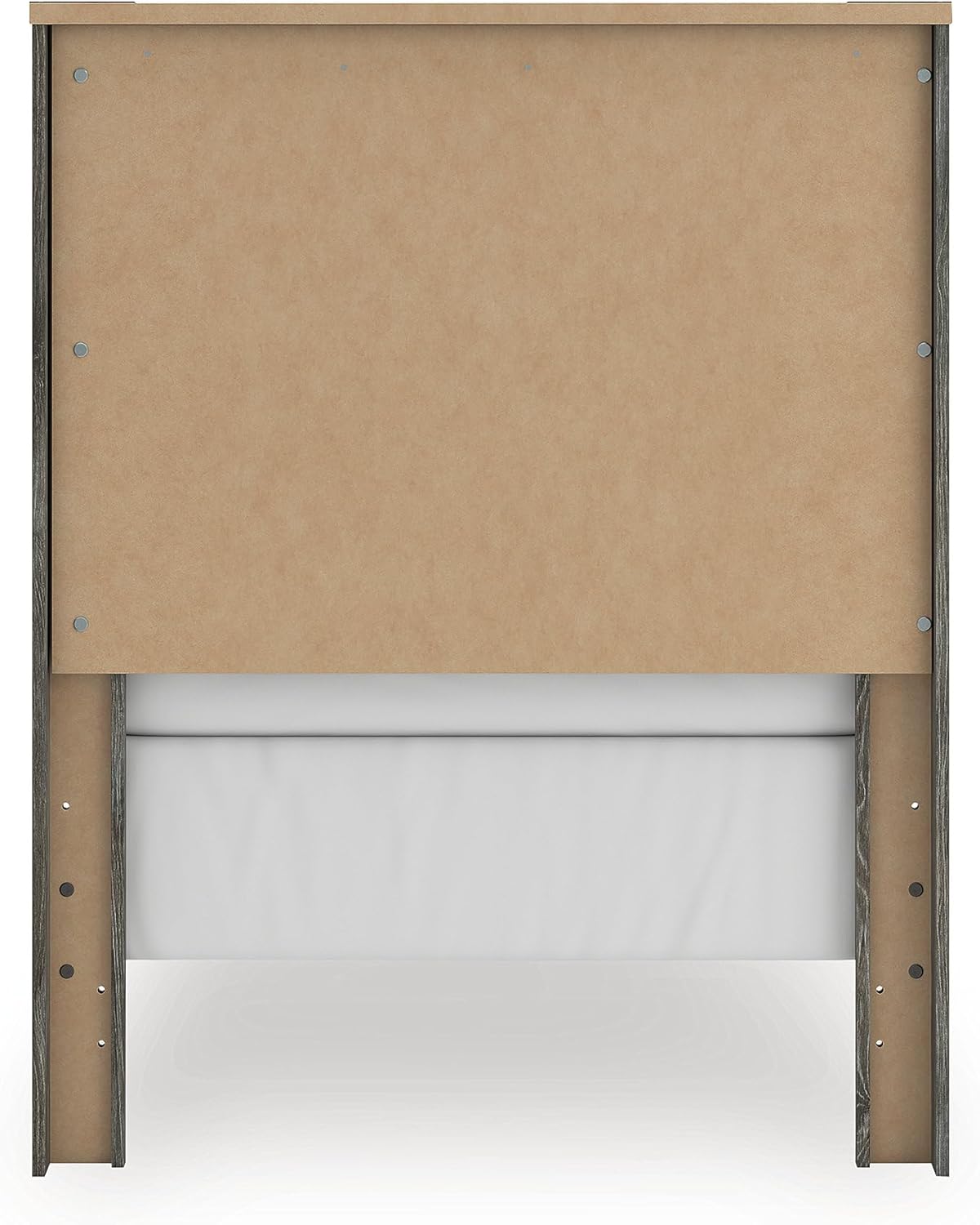 Signature Design by Ashley Frandern Industrial Panel Bed with Nailhead Accents, Foundation or Box Spring Needed, Twin, Gray - Image 11