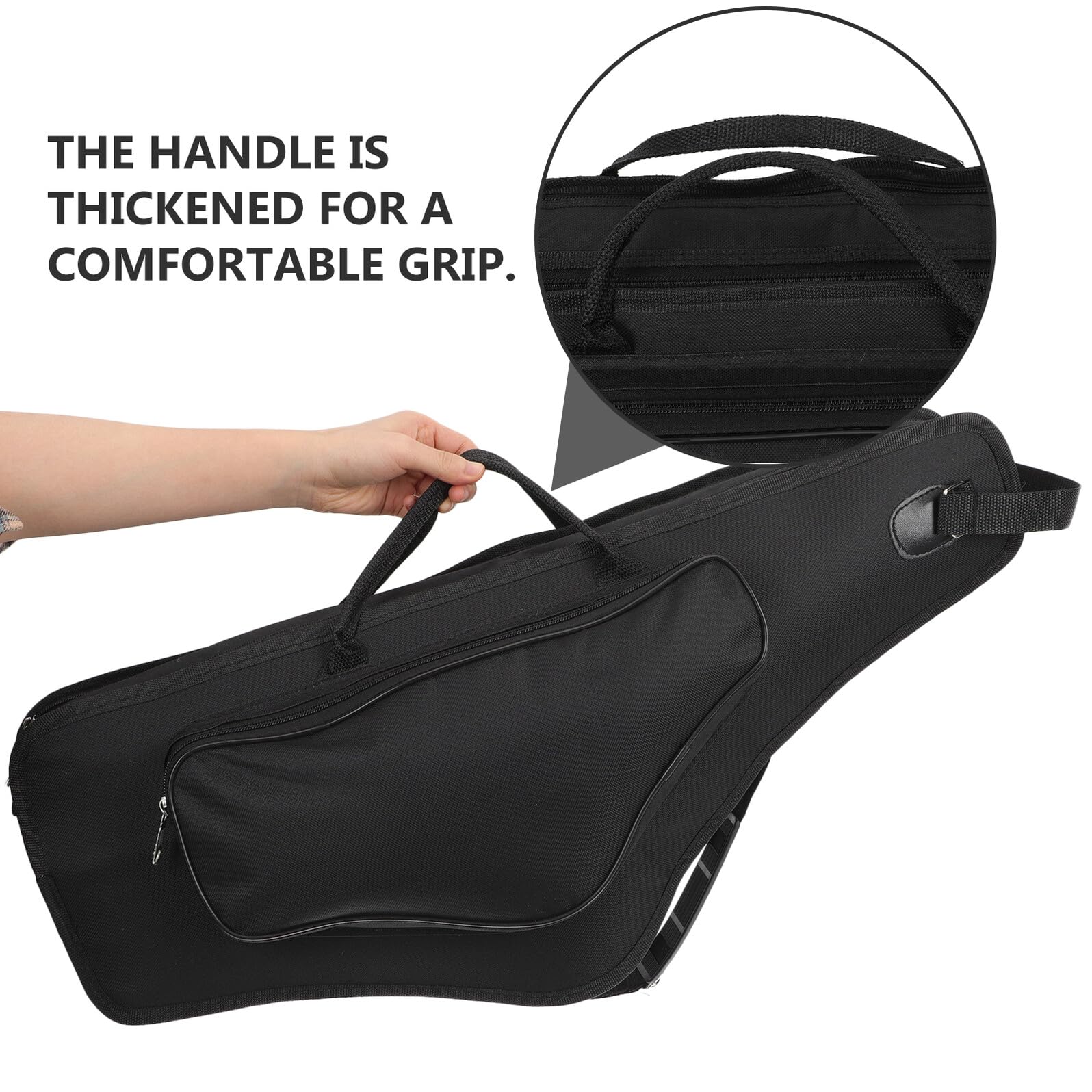 GARVALON Borsa Sassofono Contralto Imbottita Antishock con Tracolla Regolabile e Maniglia Custodia Portatile in Resistente per Sax e Accessori