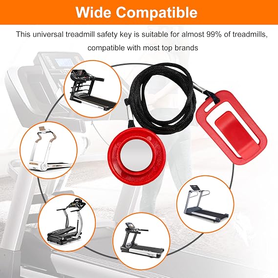 ZuKaYeHome Treadmill Magnet Safety Key for Proform Image Weslo Reebok Epic Golds Gym Freemotion and Healthrider Treadmills