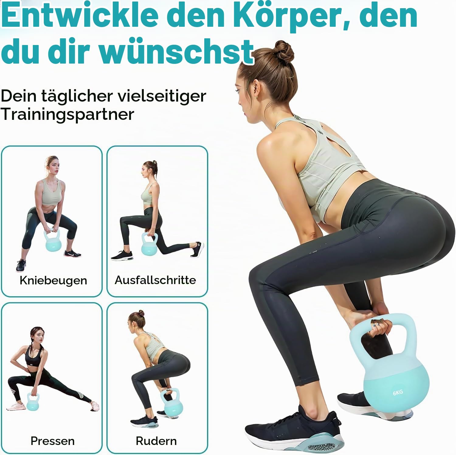 Leikefitness Weiches Kugelhantel-Set – rutschfeste Kugelhanteln für das Training zu Hause – Stärke und Sicherheit garantiert