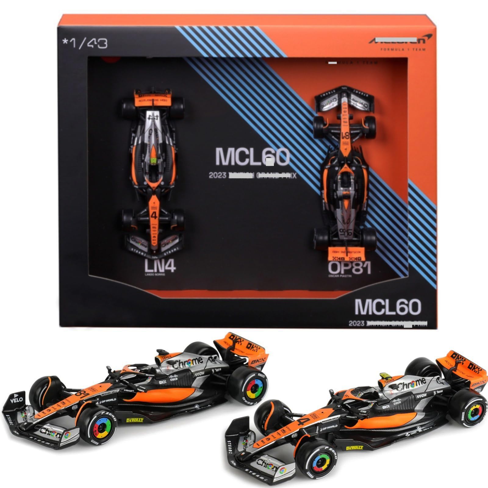 Voiture Diecast McLaren MCL60 échelle 1/43 - Modèle De Course - Neuf - Livraison Depuis Hong Kong