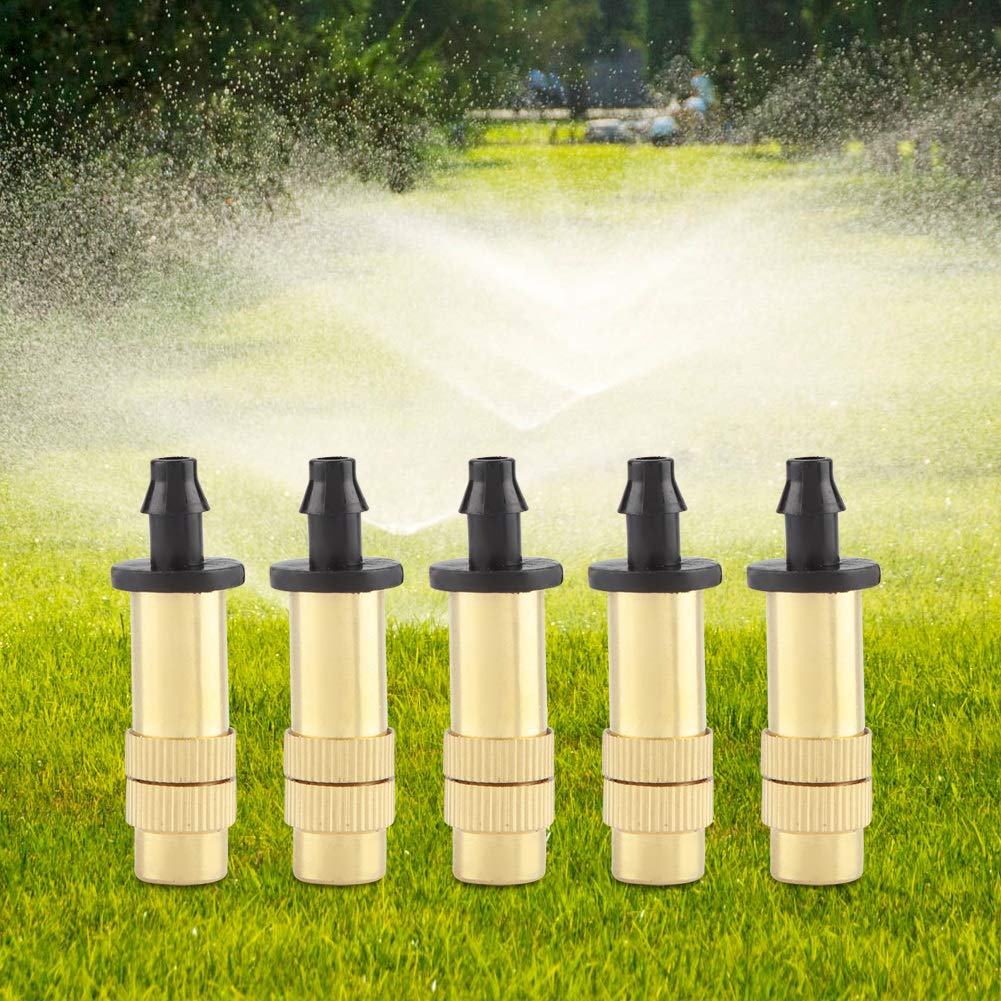 Lot De 10 Buses D'arrosage Réglables En Laiton - Pour Tuyau 4/7 Mm - Débit 0,2-0,7 L/min - Jardin