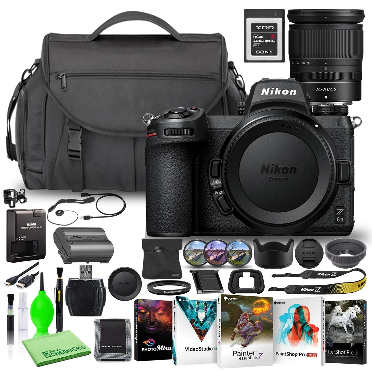 Amazon.com : Nikon Z 6II 24.5MP Mirrorless Digital Camera with 24