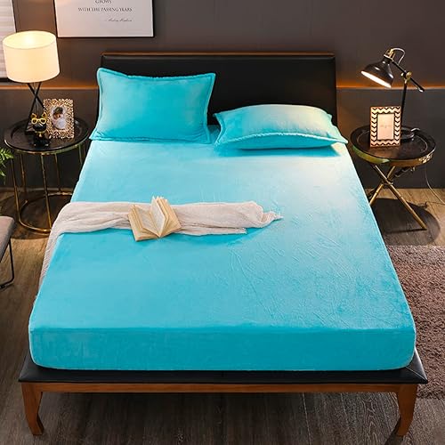 Miniatura 45 de Flannel Fitted Sheet Twin Size,Velvet Fitted Sheet Plush Shaggy Ultra Soft Fuzzy Sheet with 15''Deep Pocket,Dark Gray,1 Pack(Not Include Pillowcases)