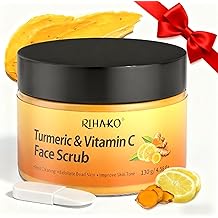 Valentine 's Day Gift for Women Turmeric Vitamin C Face Scrub-Turmeric Microdermabrasion Exfoliating Facial Scrub Vitamin C Face Exfoliator