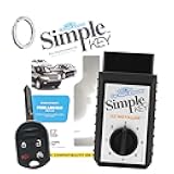 Simple Key Car Key Replacement Key Fob for Select Ford and Lincoln Vehicles (4 Button Key: Remote Start, Lock, Unlock, Panic, 1 Key, 1 Key Ring & Simple Key EZ Installer)
