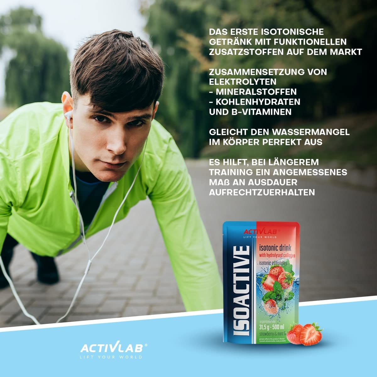 Activlab Isoactive – Boisson électrolytes + Vitamines B Goût Pamplemousse – 630 G – Pot