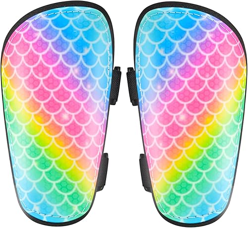 Miniatura 2 de Espinilleras de fútbol para niños y niñas, jóvenes, espinilleras, equipo de protección para niñas de 2 a 7 años para juegos de fútbol, protección de