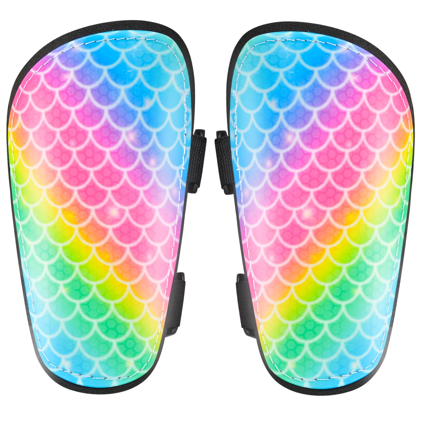 Shin Guards Soccer Kids Girls Youth, Shin Pads Shin Guard Protection Gear for 2-7 Years Old Girls for Football Games, EVA Cushion Protection Reduce Shocks and Injurie