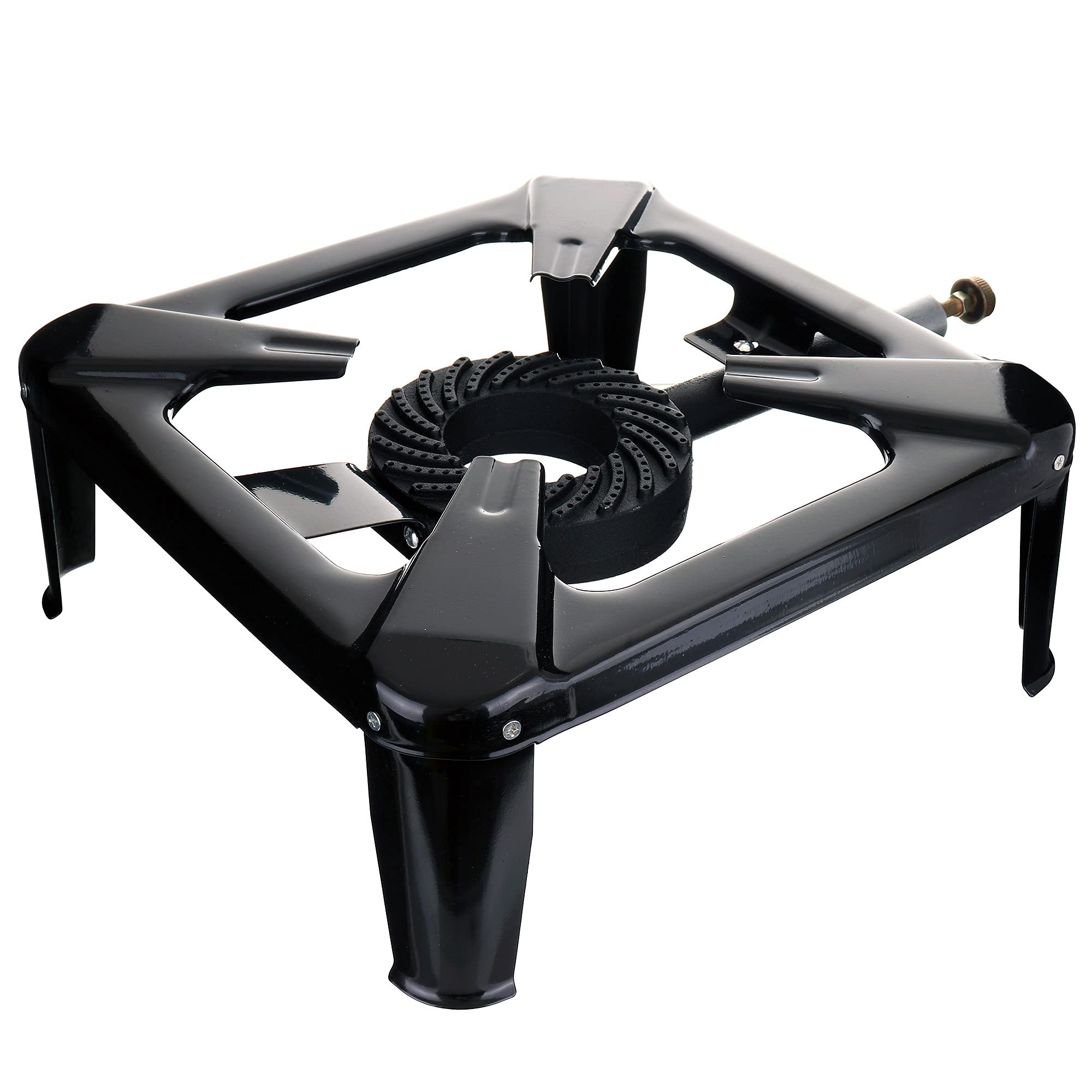 TC TECHNIC Campingkocher|Gasherd Brenner 8,8 kW 40x40cm + Reduzierstück | Mini Gaskocher | Brenner für Draussen | Camping Kocher