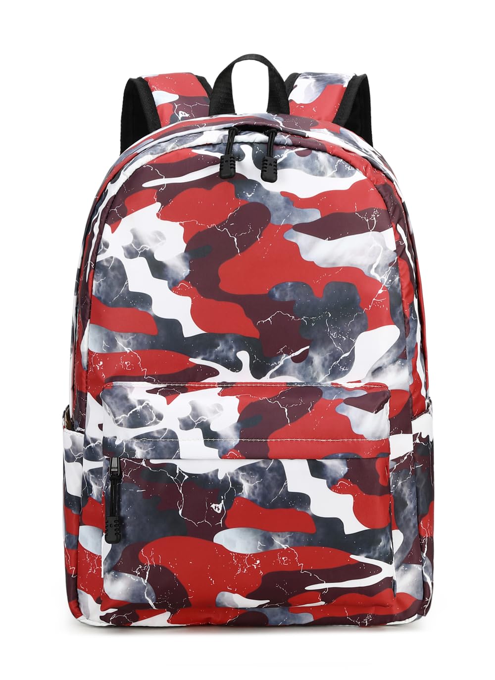 Lmwzh Backpack For Boys Girls Elementary Waterproof teen School Bags Kids Bookbag Lightweight Camo Red