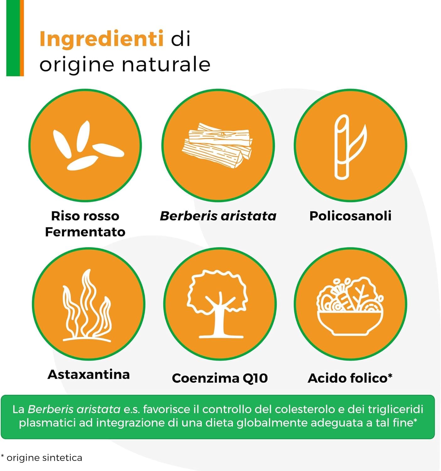 ArmoLipid Plus 60 Compresse, Integratore Alimentare con Berberis Aristata, Riso Rosso Fermentato, Acido Folico, Policosanoli, Coenzima Q10 e Astaxantina