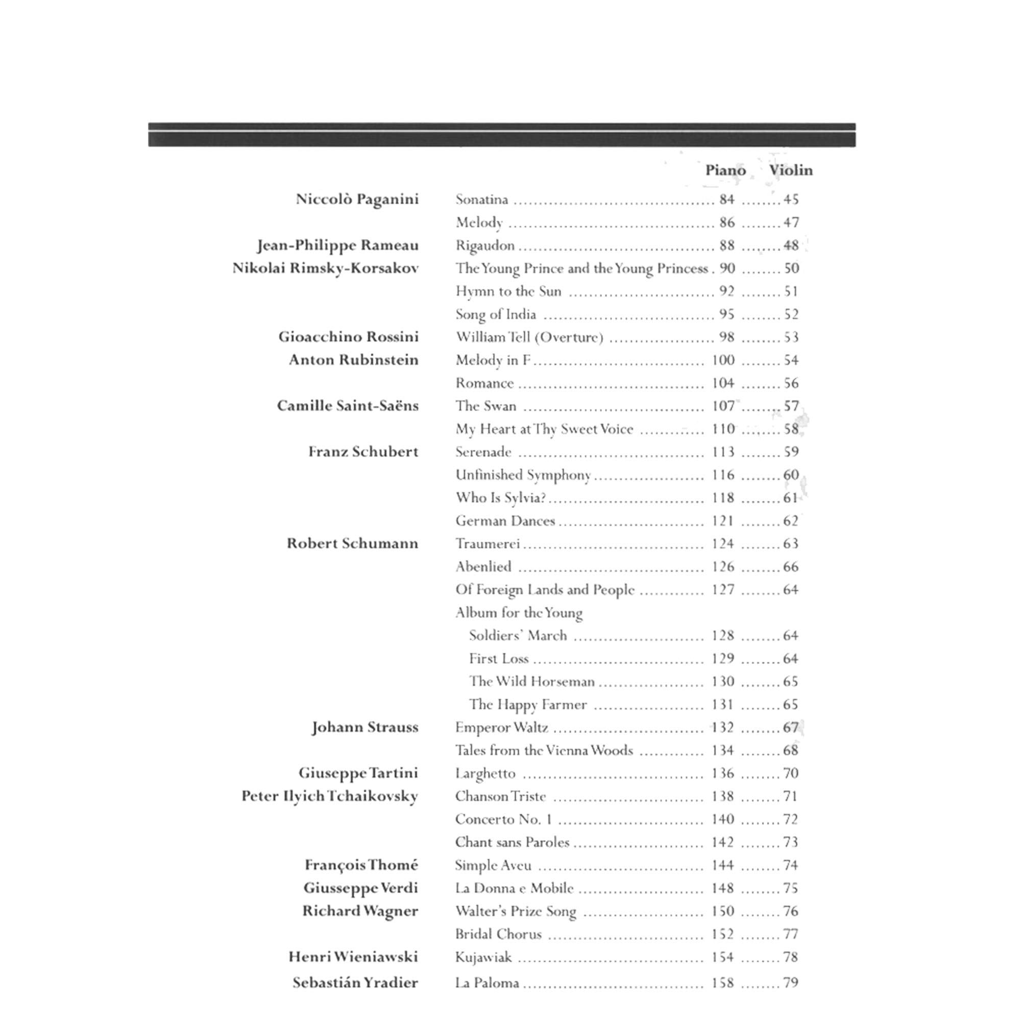 The Library Of Violin Classics. Partituras para Violín, Acompañamiento de Piano
