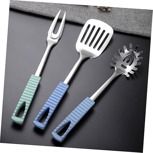Miniatura 9 de KJHBV Mango de vacío Cuchara Utensilios de cocina Utensilios de cocina Mashing Patata Smasher Cuchara de cocina Utensilios de cocina Acero