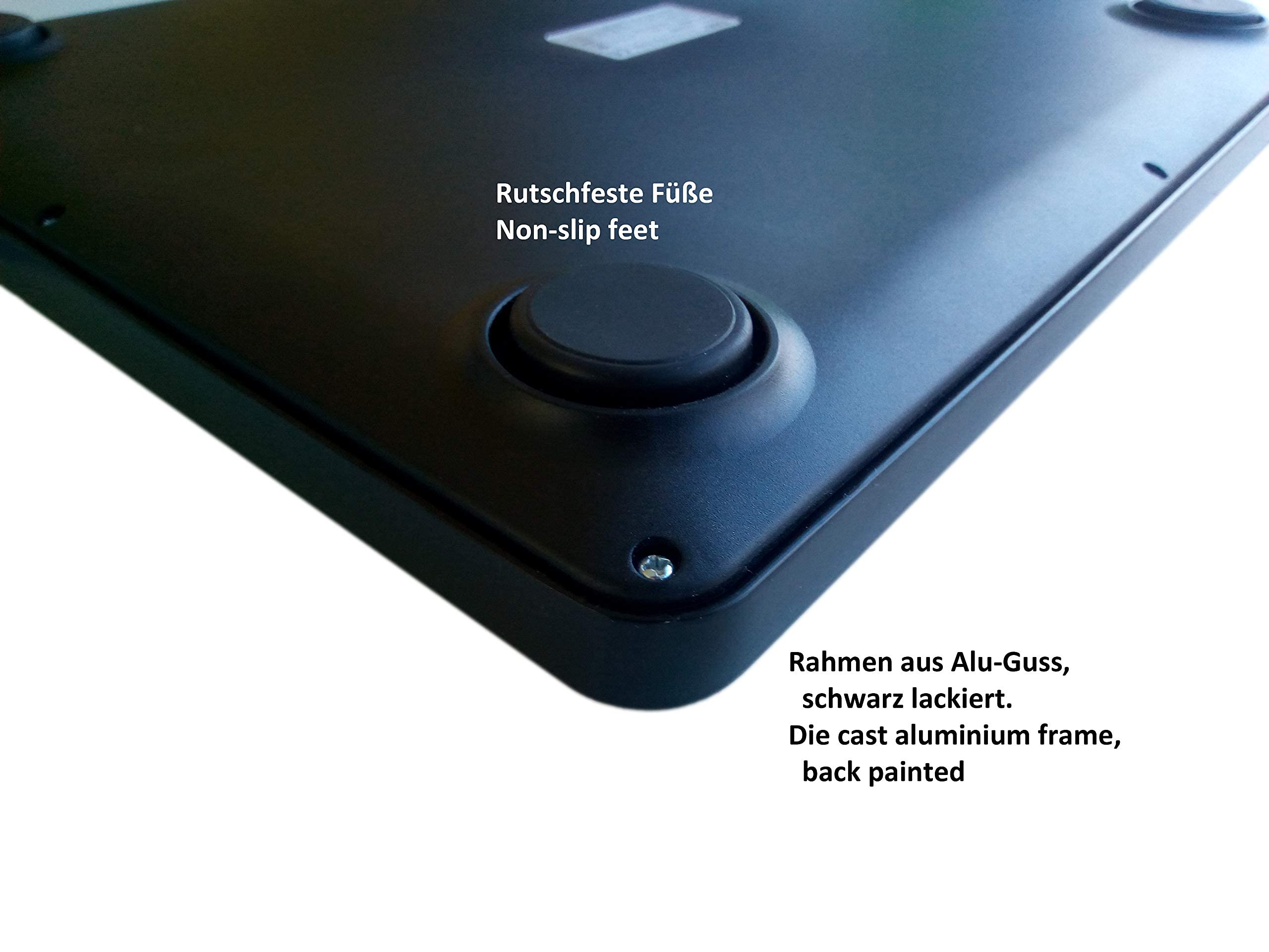 G&G PSB-B Paketwaage Plattformwaagen 100kg/5g, 38cmX32cm LED mit Netzteil oder Batteriebetrieb (100Kg/5g)