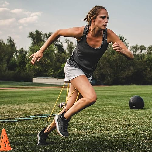 Miniatura 3 de WearBands - Bandas de resistencia de 5 niveles de entrenamiento y sistema de ejercicio para deportes, fitness, construcción de glúteos y