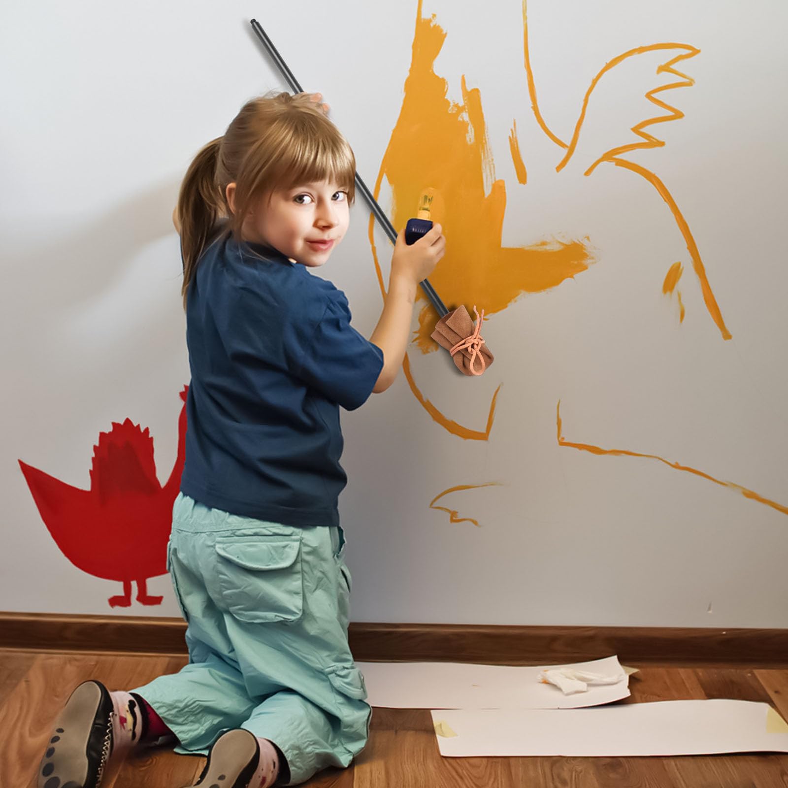 Asta per macinino stabile per pittura, poggiapolsi per pittura