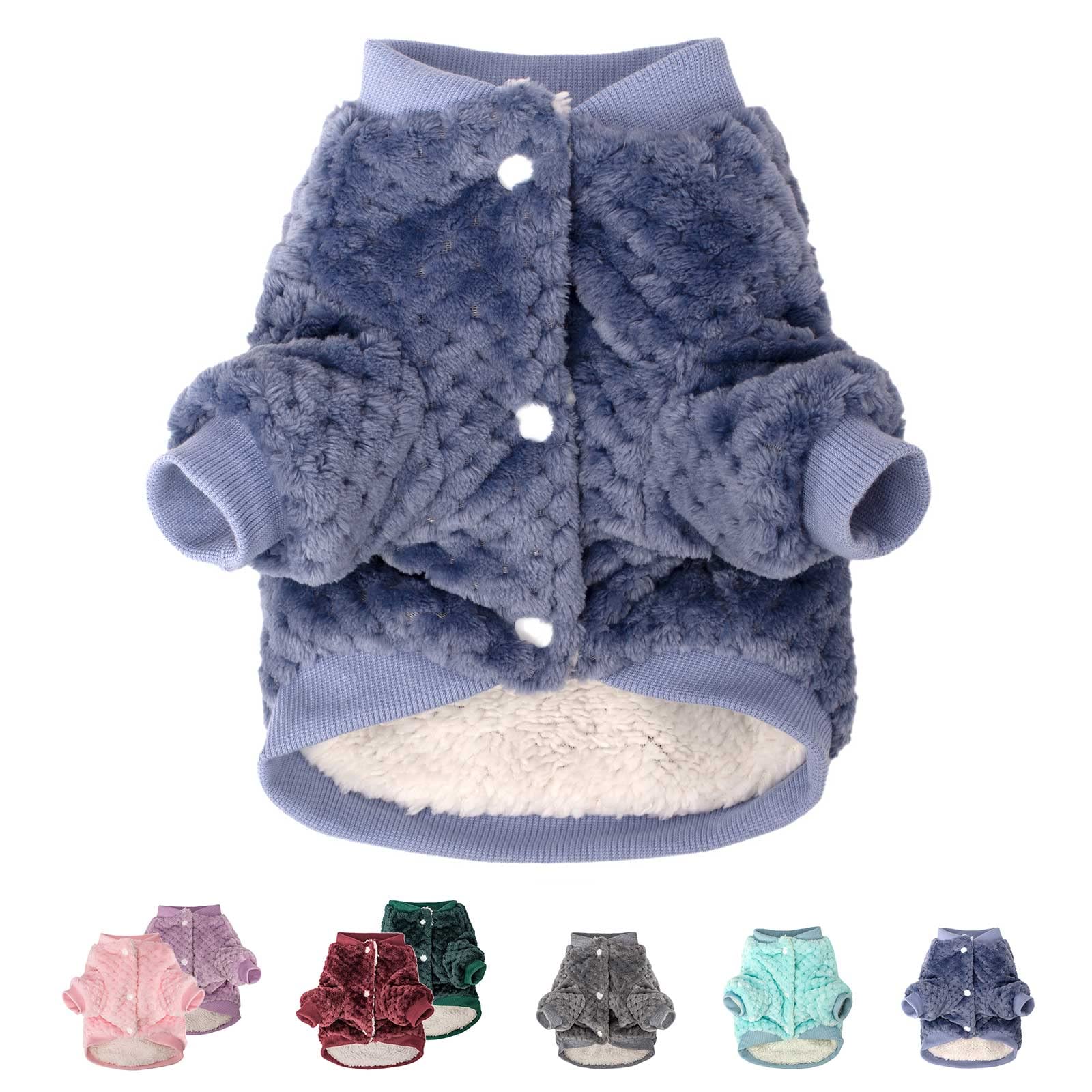 MOIRIG Dog Sweater, Dog Sweaters for Small Dogs, Warm Soft Pet Coat for