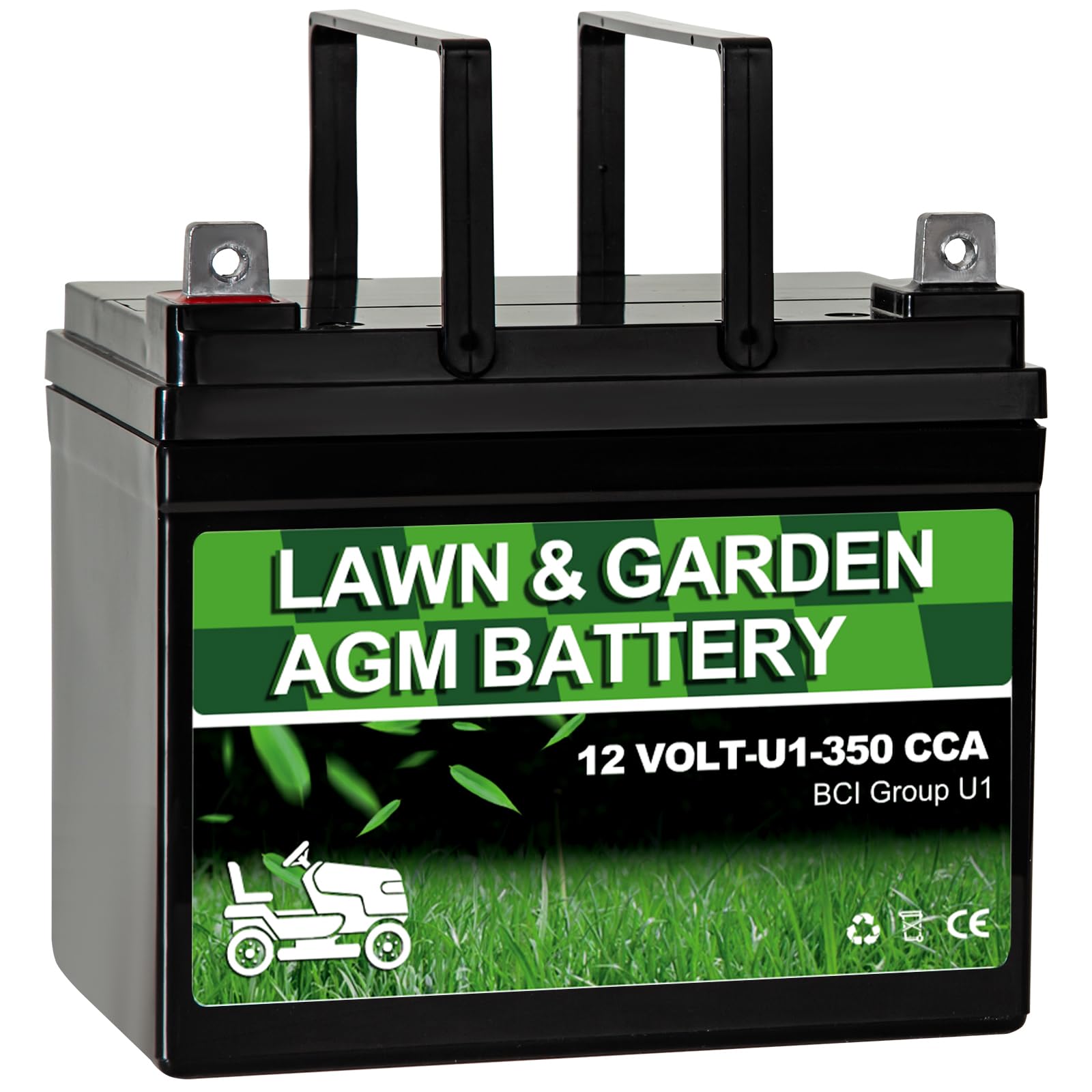 Autocessking Lawn Garden AGM Battery Group U1, 12 Volt 350CCA,Rechargeable SLA Starting Battery for Lawn, Tractors and Mowers, Compatible with John Deere, Toro, Cub Cadet, and Craftsman Mower