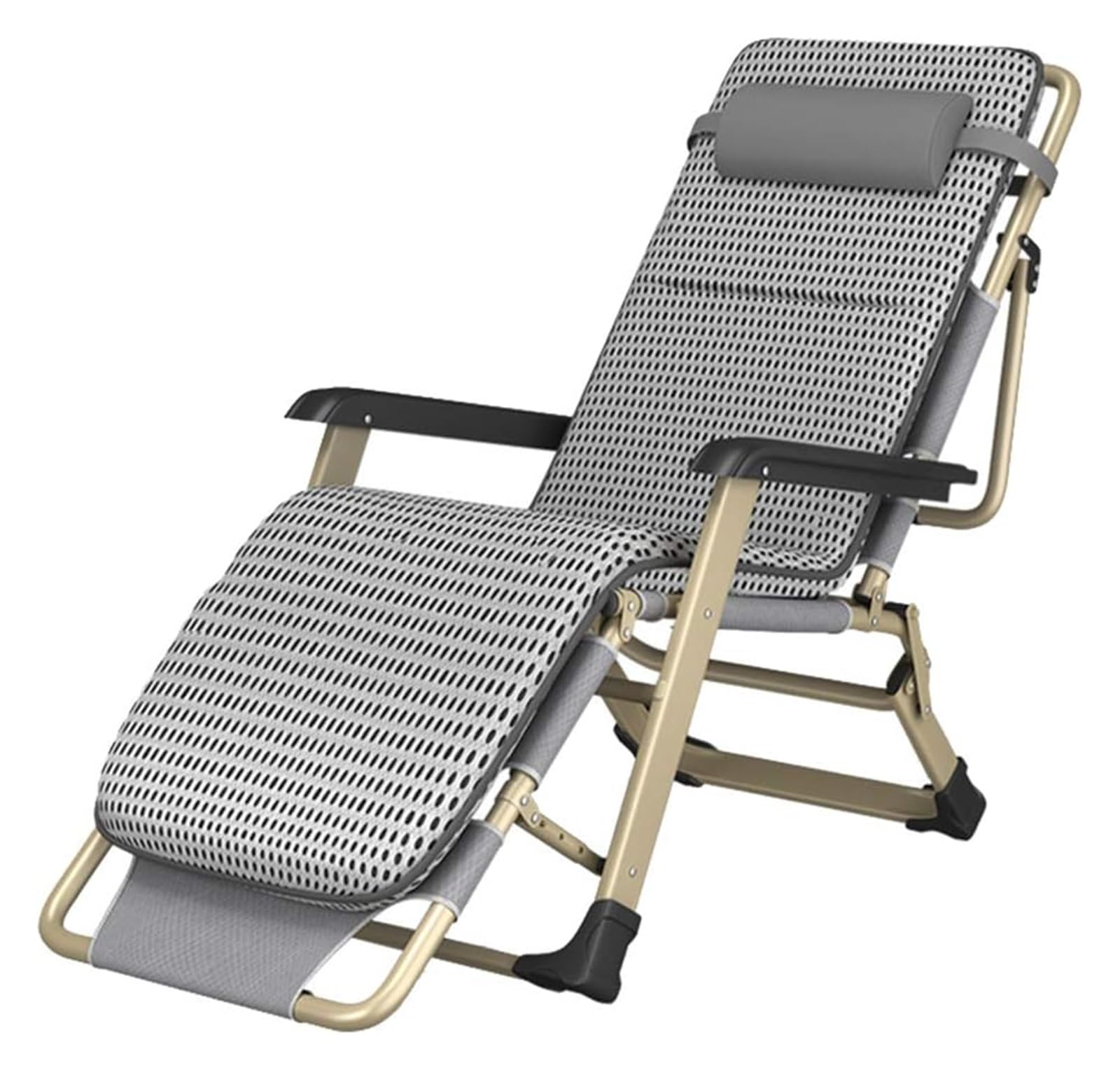 Chaise de patio réglable contre le mal de dos fauteuil de jardin grand confort