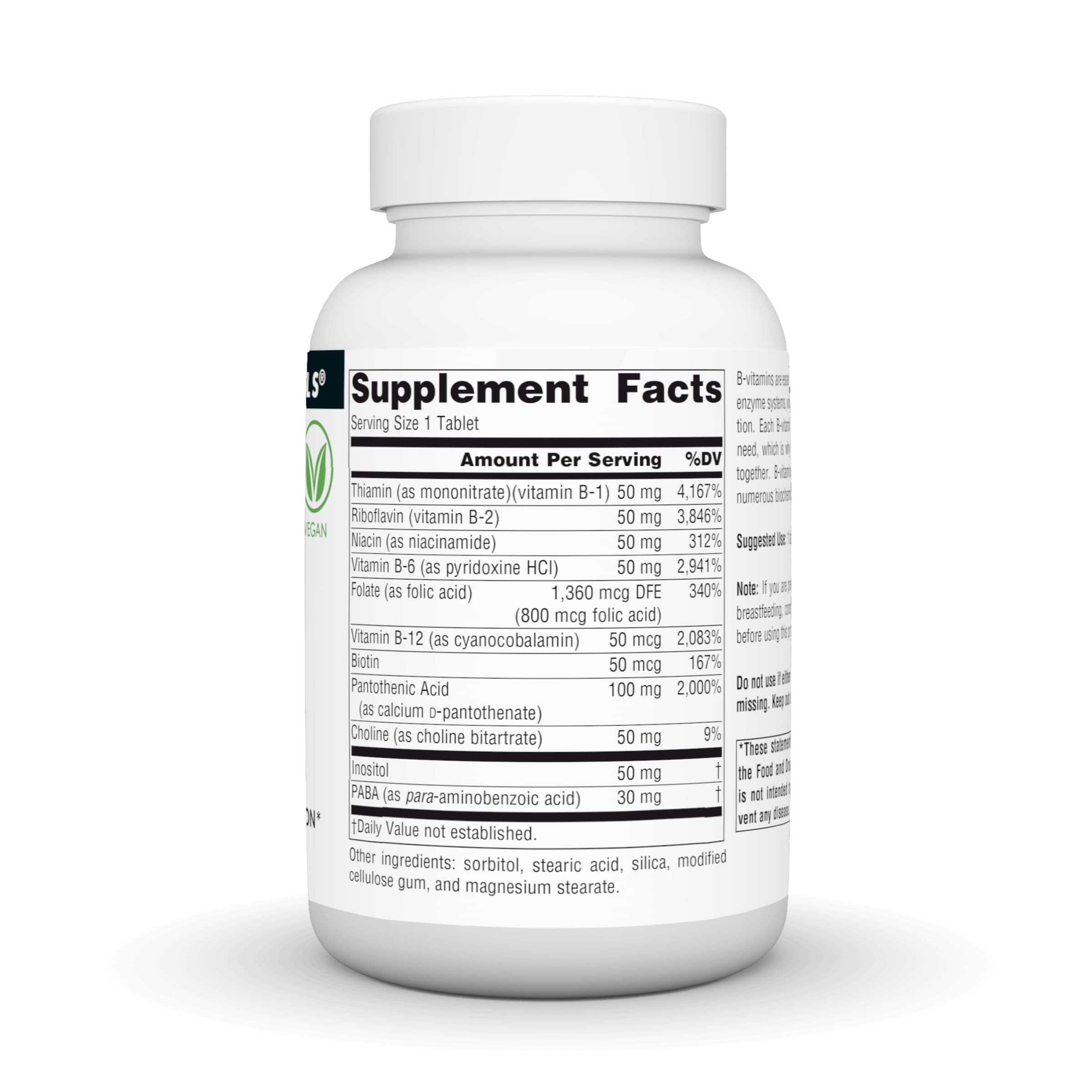 Source Naturals B-50 Complex, 50 mg -100 Vegan Tablets — Amazon image 3