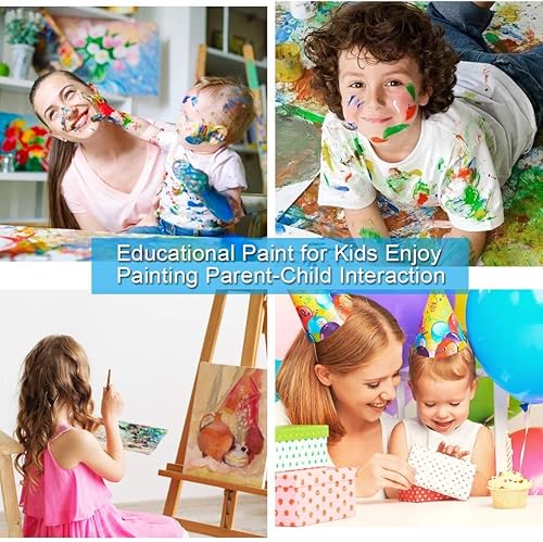 Miniatura 6 de Elftoyer - Pintura por números para niños y adultos y principiantes, kits de regalo de pintura en lienzo DIY para decoración del hogar - Perro Perro