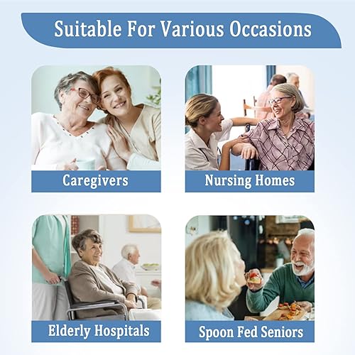 Miniatura 5 de Paquete de 3 baberos para adultos con recogedor de migas, baberos lavables y ajustables para adultos para mujeres mayores, baberos para comer