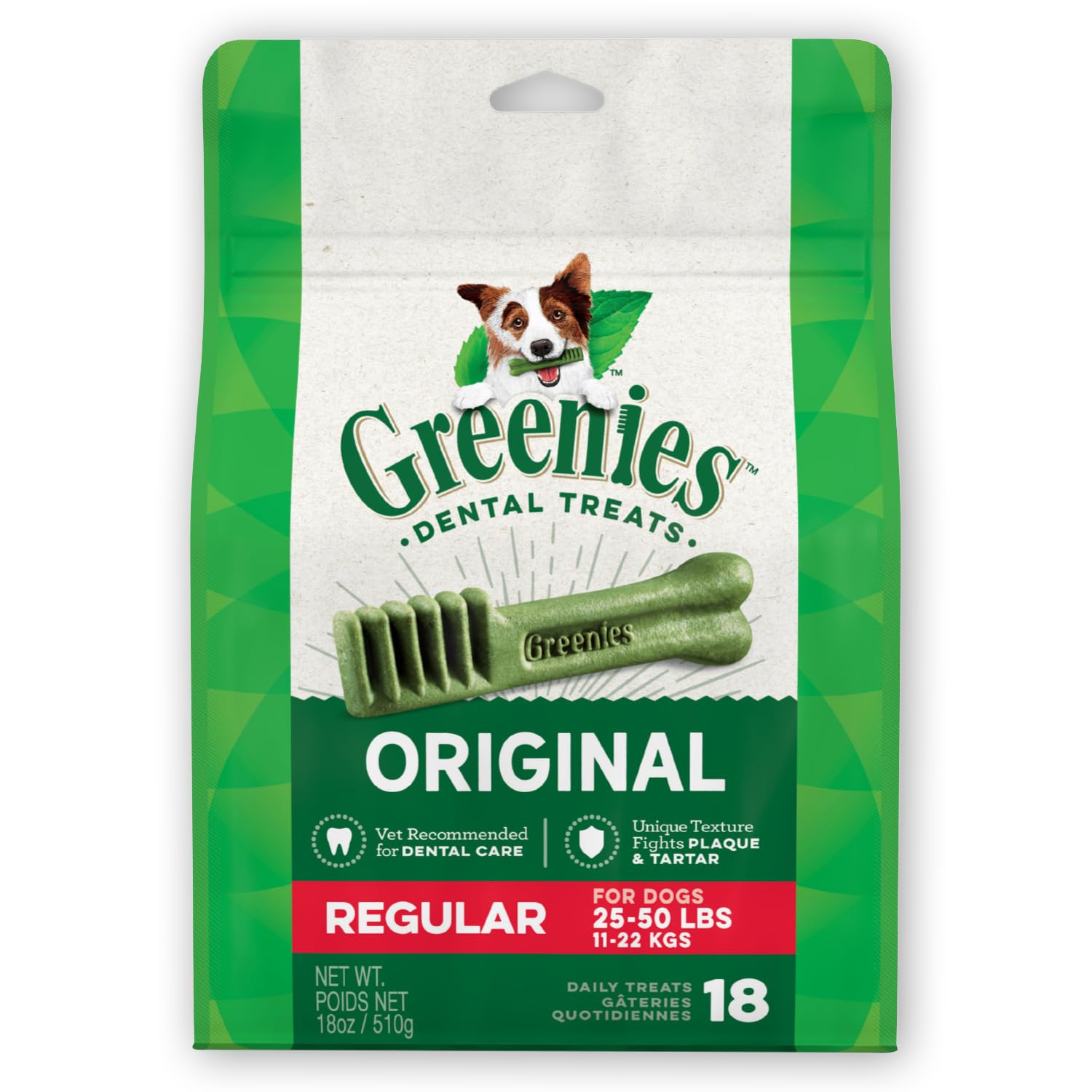 Greenies Original Regular Natural Dental Dog Treats