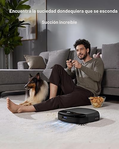 Miniatura 6 de eufy Robot aspirador Omni S1 Pro, sistema HydroJet con fregona de rodillo, robot aspirador y fregona combinados, ozono ecológico, succión increíble,