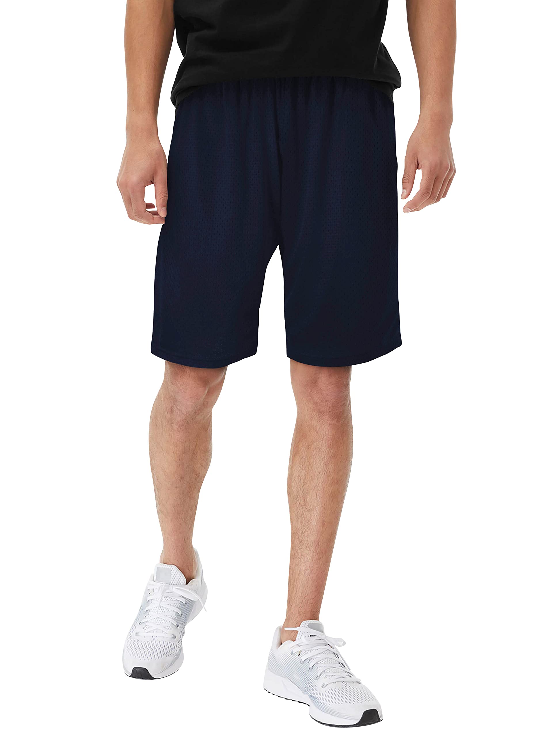 Hat and Beyond Mens Mesh Shorts Elastic Sports Gym Performance Workout Boxing Jersey Basketball Pants
