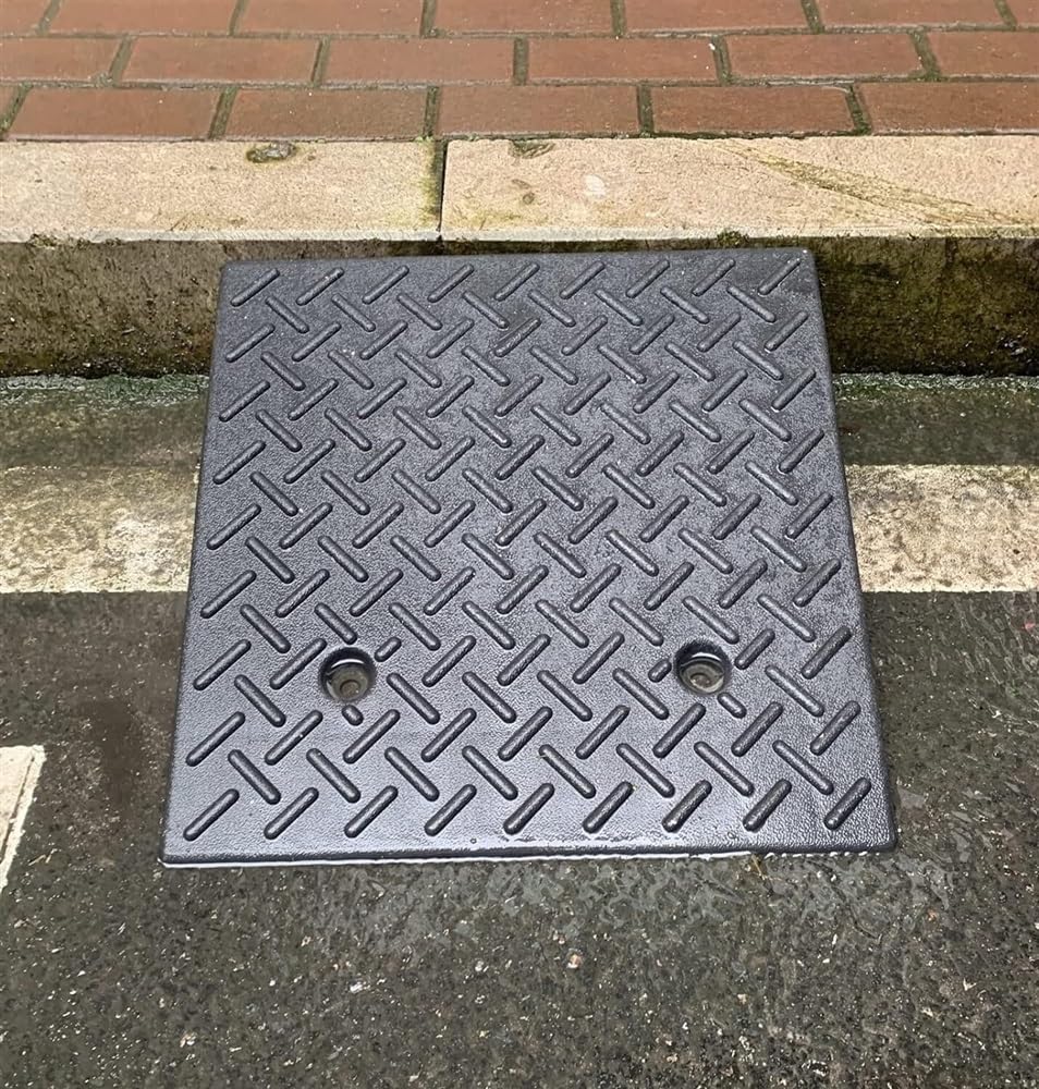 Rampa para silla de ruedas, rampa de umbral de goma antideslizante para puertas, entradas de vehículos, baños, construcción de goma sólida duradera