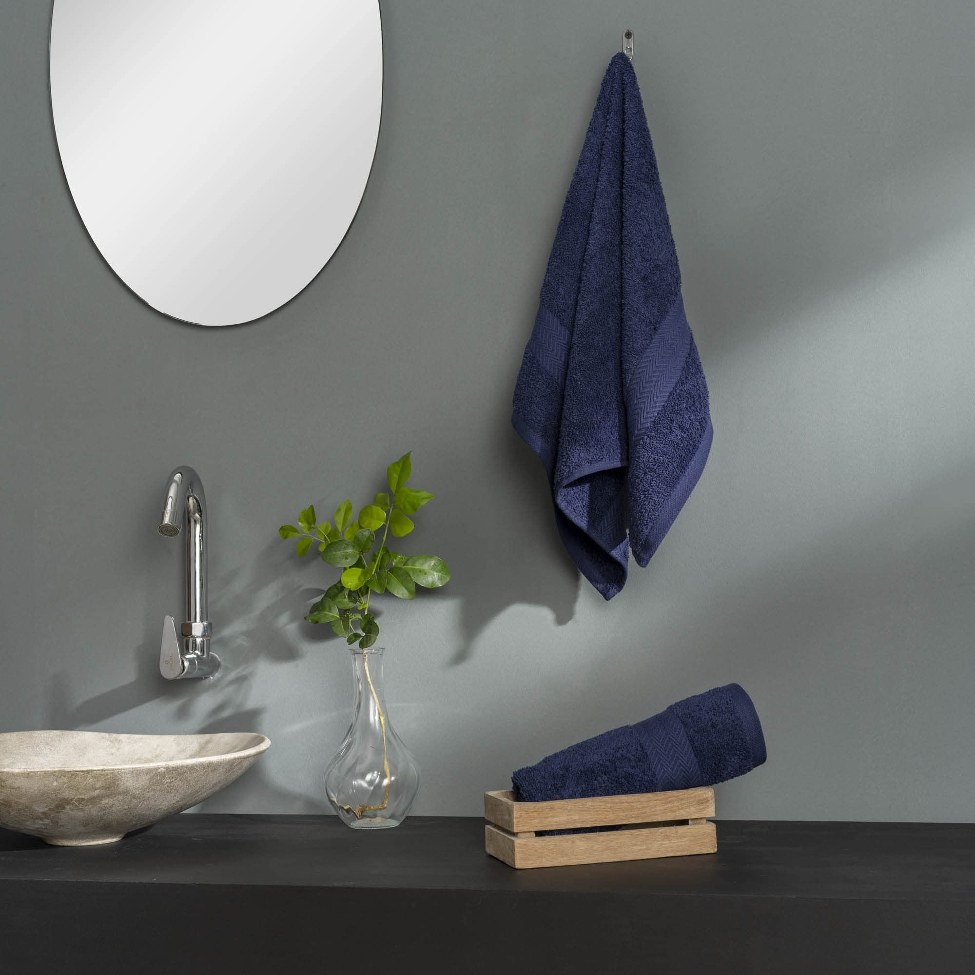 DDECOR White Cotton Hand Towels - Pack of 2 -9