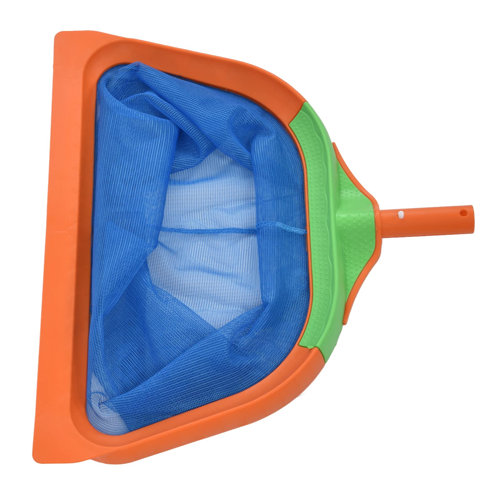 Pilipane Épuisette de piscine - Filet de pêche en eau profonde haute performance avec design en maille fine pour un nettoyage efficace des piscines, bassins et fontaines - Orange - 49 x 40 cm