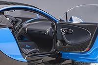 Vista 10 de Autoart 2019 Bugatti Chiron Sport French Racing Blue y Carbon 1/18 Model Car