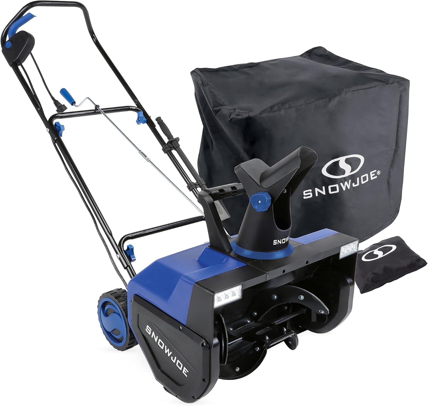 Review Snow Joe SJ627ECVR Electric Snow Thrower, 22Inch, 15Amp, w/ Dual LED Lights Bonus Cover