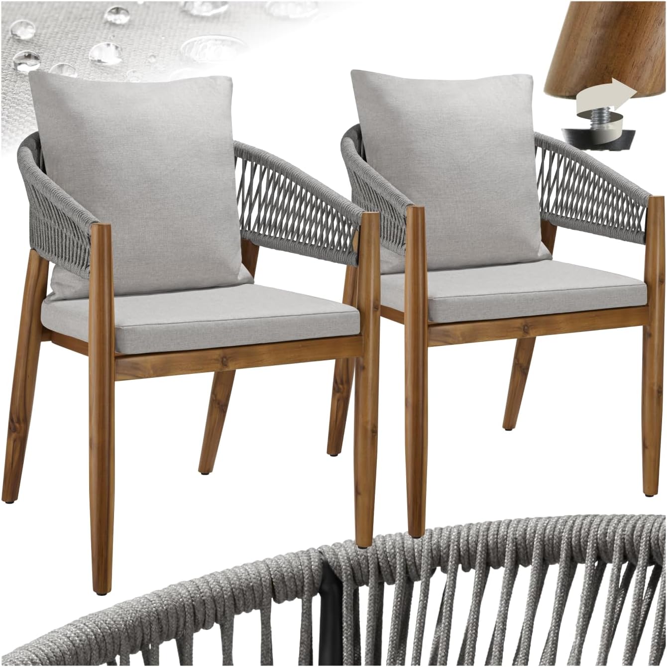 Silla de Jardín TecTake