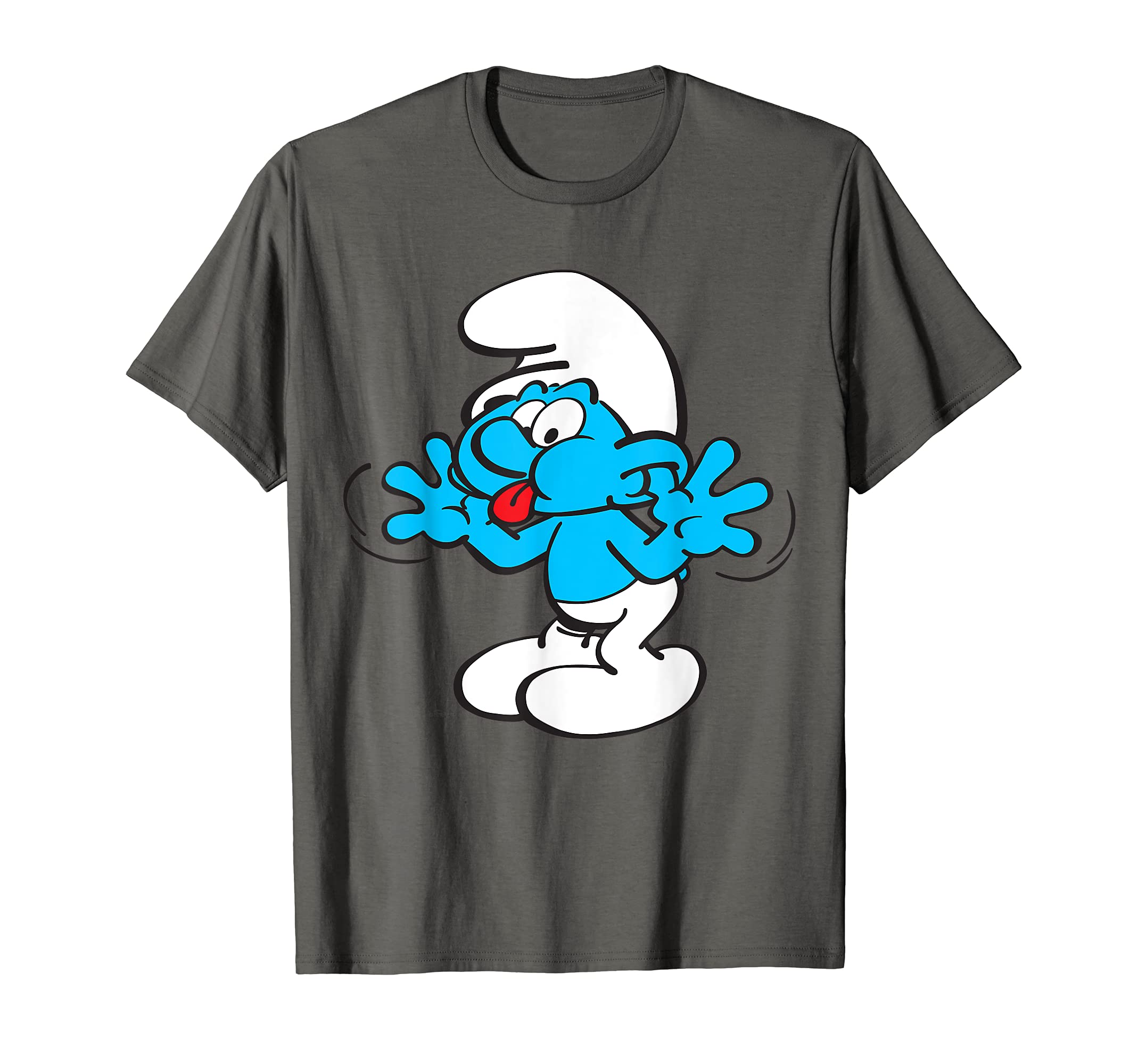 The Smurfs Jokey Smurf Tongue Joyful Blue Comic Smurfette T-ShirtOEKO-TEX STANDARD 100