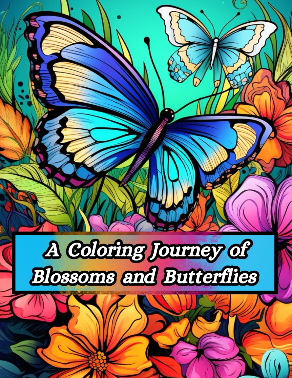A Coloring Journey of Blossoms and Butterflies: let your stress fly away