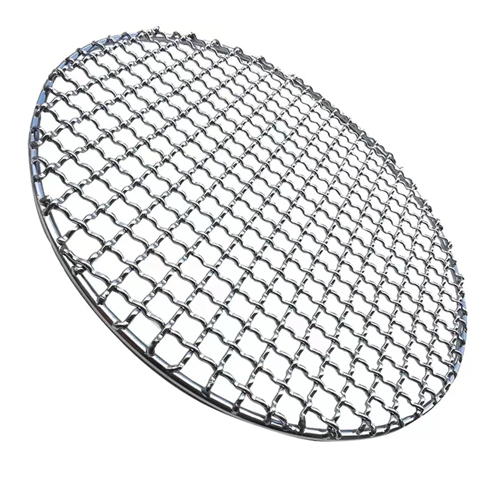 Roestvrij Staal Bbq Mesh, Rooster Mesh Net Grill Rooster Grill voor Camping Field Trips Picknics Kampvuur (40x25cm