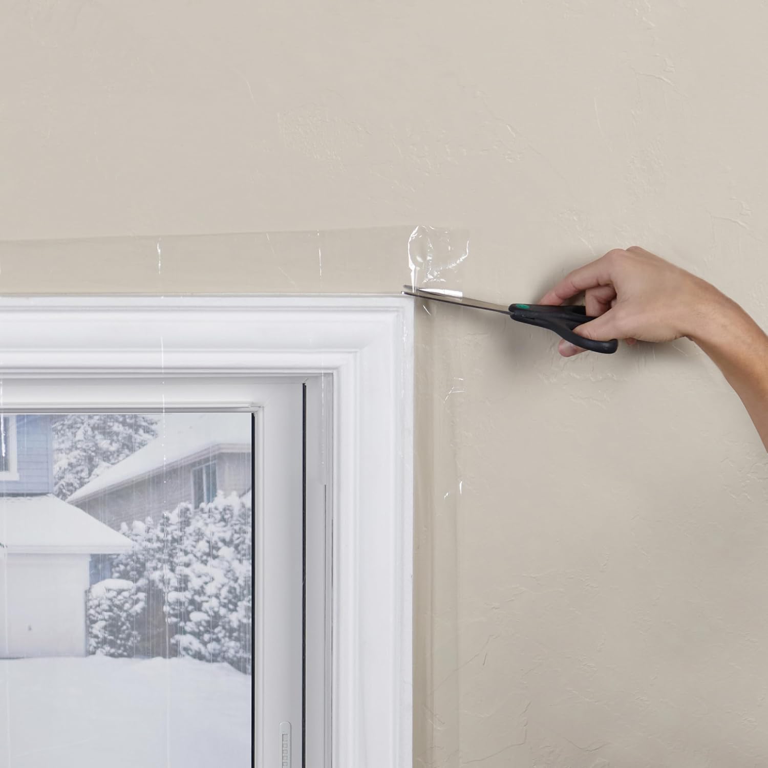 M-D Building Products 04440 42 in. x 62 in. Polar Block Clear Plastic 3 Window Insulation Kit (3 Sheets)