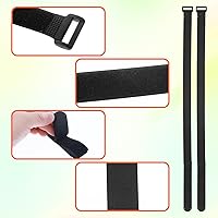 Vista 3 de Correas para portabicicletas, 8 unidades, reutilizables, ajustables, estabilizadoras de ruedas, correas de amarre para bicicleta para rack