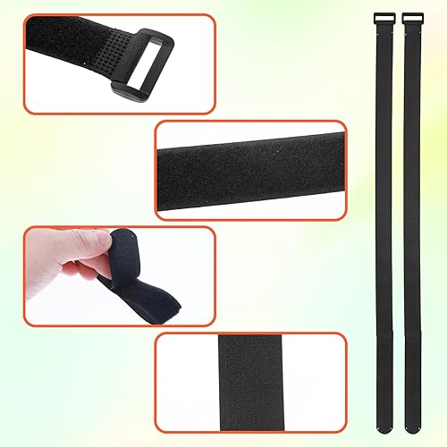 Miniatura 3 de Correas para portabicicletas, 8 unidades, reutilizables, ajustables, estabilizadoras de ruedas, correas de amarre para bicicleta para rack de