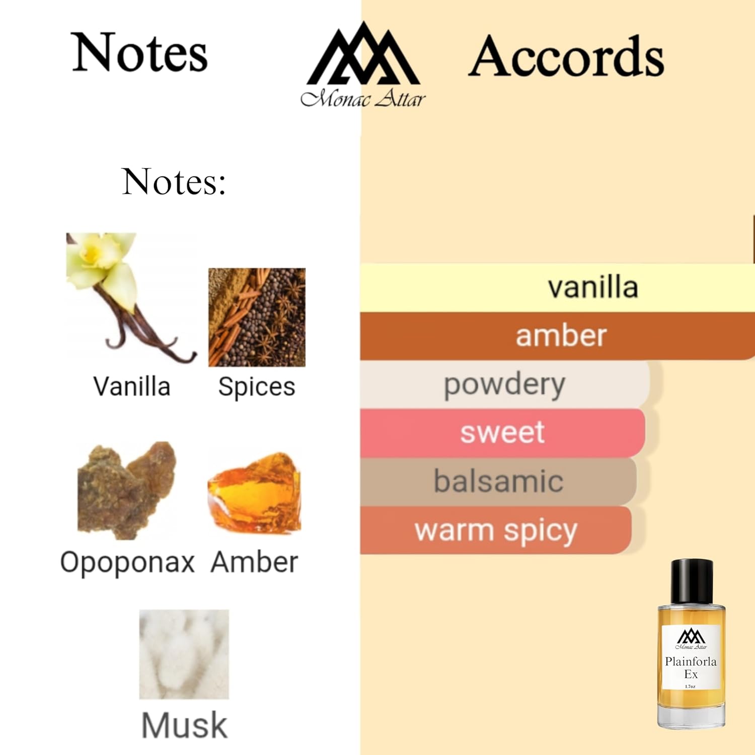 Monac Plainforla Ex Inspired by Vanille Planifolia Extrait 21, Eau De Parfum, 1.7oz/50ml, Unisex, Long Lasting Fragrance, Luxury Made Affordable - Image 2