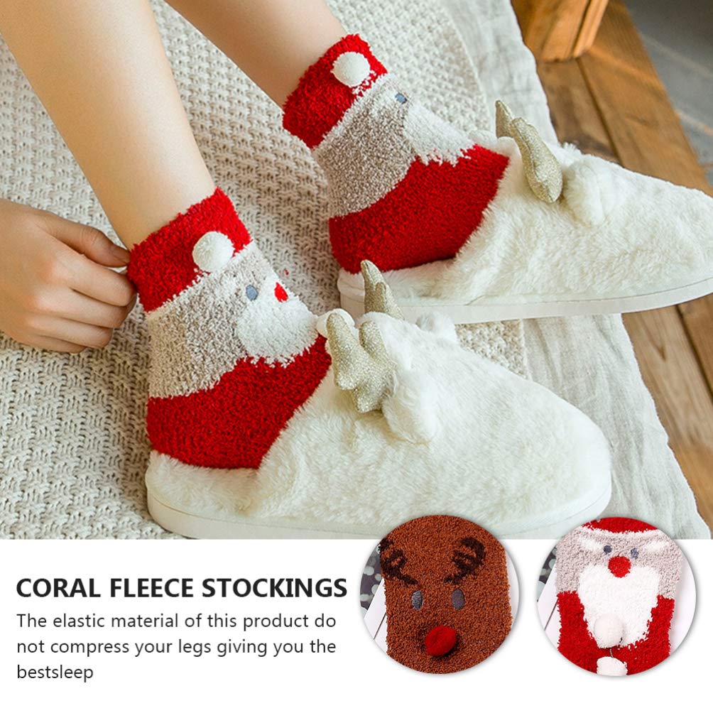DECHOUS 9paare Dicke Fleece Socken Für Winter Rutschfeste Schlafsocken Mit Witzigen Mustern Als Haussocken Oder Zu Weihnachten Für Damen Und Herren
