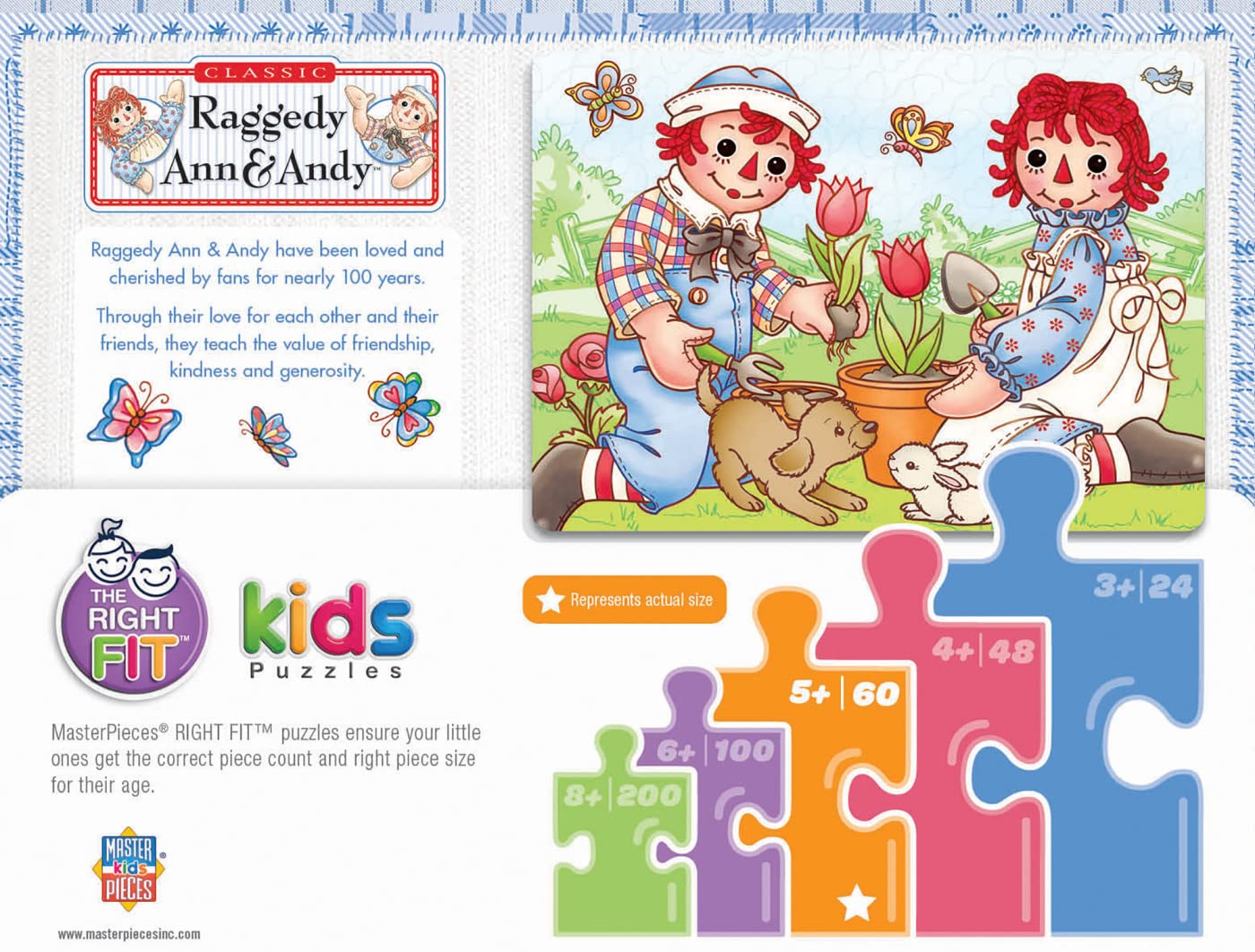 Amazon.com: MasterPieces 60 Piece Jigsaw Puzzle for Kids - Raggedy
