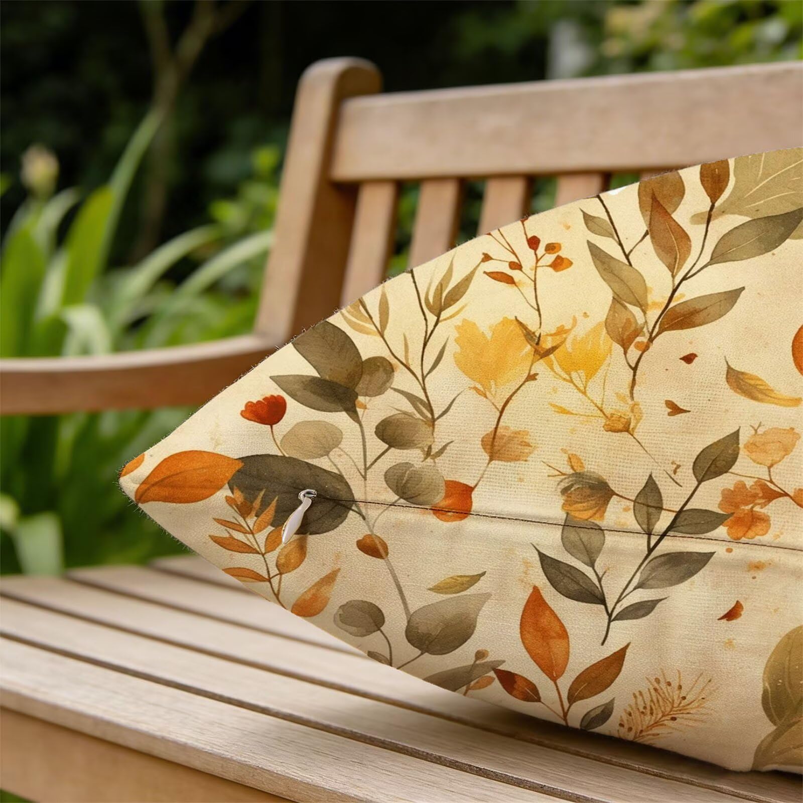 Générique Housse Coussin Exterieur Impermeable 30x50cm Beige Décoratif Taie d'oreiller Decoration Feuilles Tropicales Housse de Coussin Exterieur Impermeable pour Salon de Jardin Lot 2. T-4825
