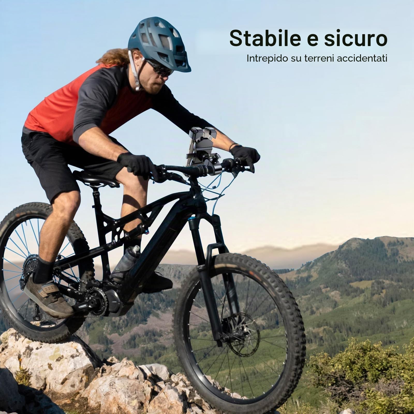 Miracase Supporto per cellulare universale per motorino, scooter, moto, compatibile con iPhone Pro 16/15/14 Pro Max e Samsung S25/S24/S23 Ultra